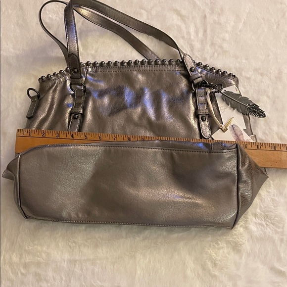 Jessica Simpson Elegant Pewter Handbag NWT - Picture 6 of 8